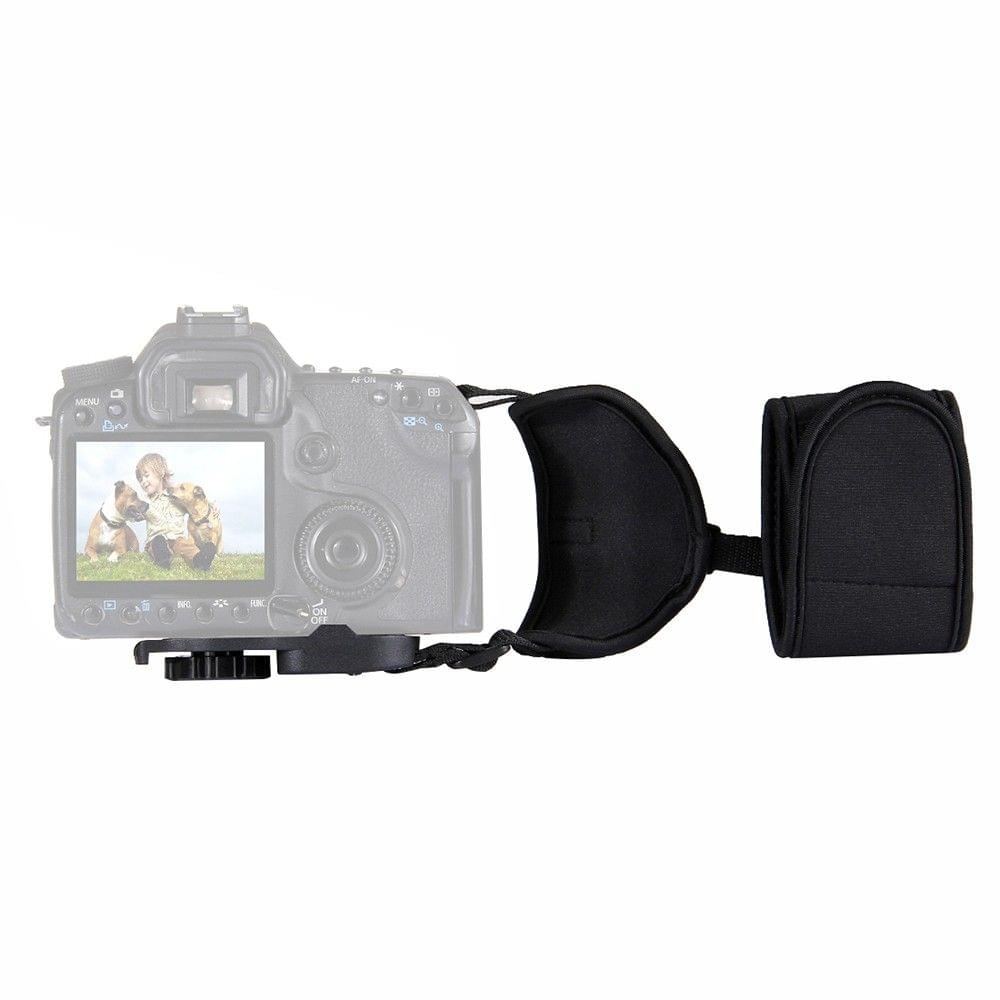 PULUZ PU224 Soft Neoprene Hand Grip Wrist Strap with Hand Belt Screw Plastic Plate Quick-release 1/4'' Screw for DSLR Cameras Action Sport Accessories