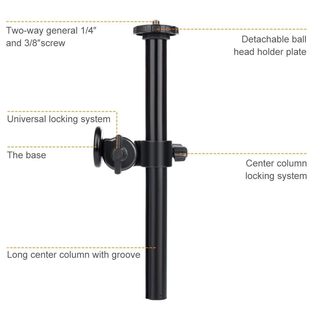 K&F Concept Rotatable Multi-Angle Tripod Center Column Aluminum Alloy