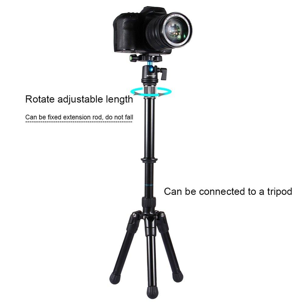 PULUZ Tripod Mount Mo150pod Extension Rod Adjustable Length Camera Accessories