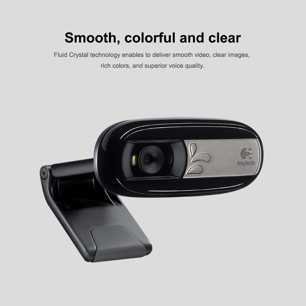 Logitech C170 HD 5MP Video Webcam Computer Laptop PC Camera for Video Calling and Recording Plug & Play