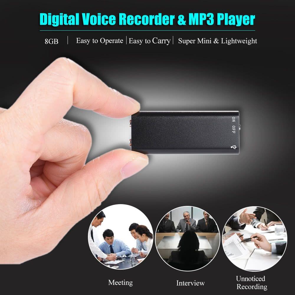 SK-892 Mini 8GB USB Digital Audio Voice Recorder Dictaphone MP3 Music Player