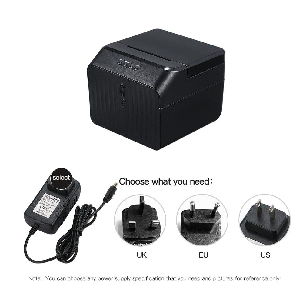 USB Printer High Quality Thermal Receipt Printers Qr Code Barcode Sticker Adhesive Printer 58mm EU Plug