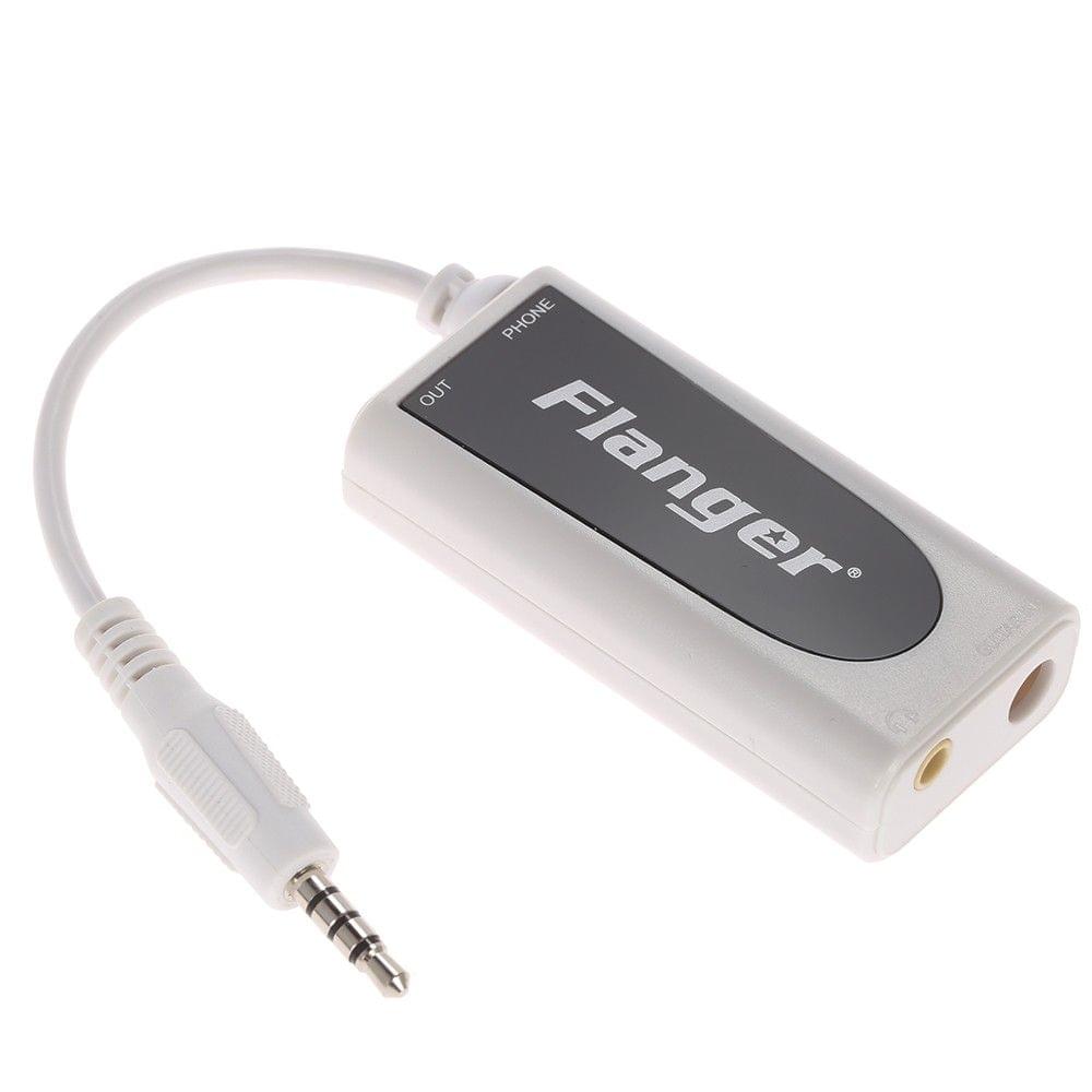 White Guitar Bass to Android Apple iPhone iPad iPod Touch Music Converter Adapter