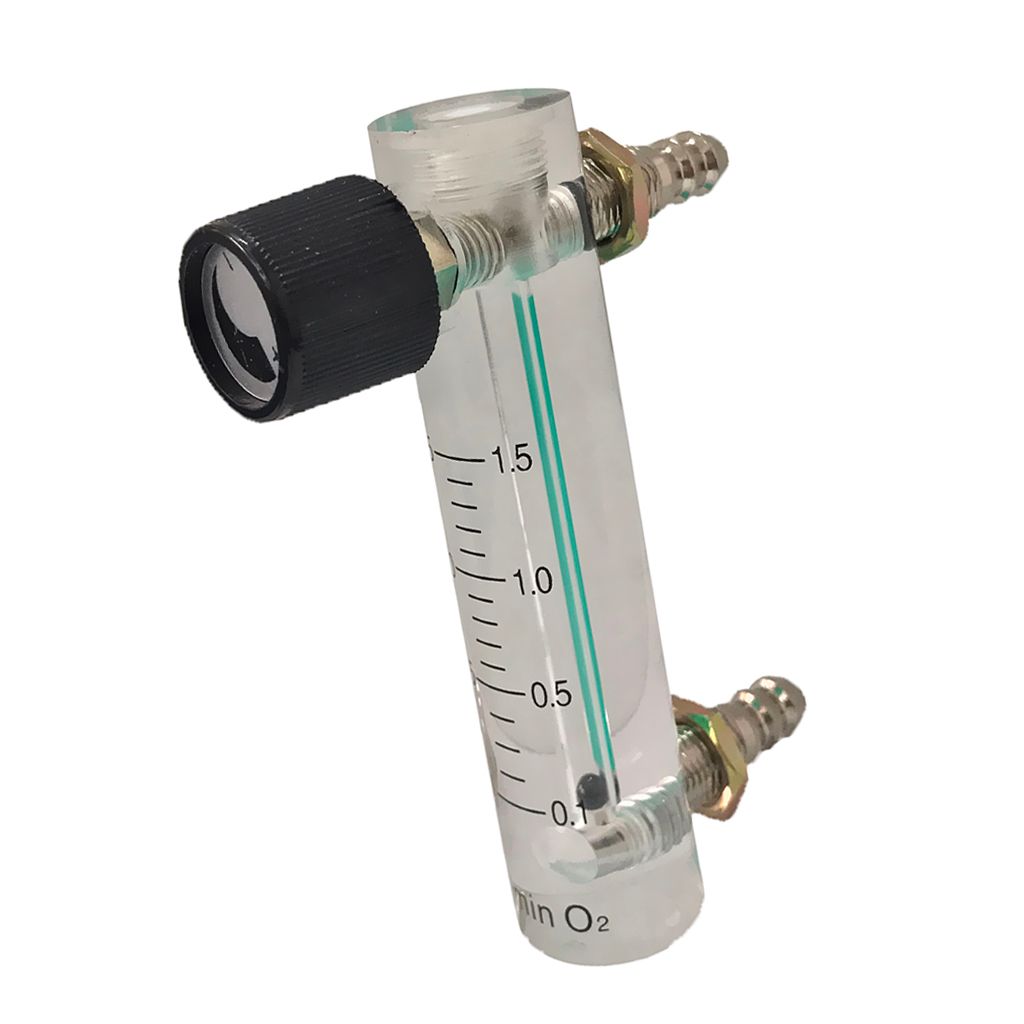 Oxygen Flow Meter Flowmeter with Control Valve for Oxygen Air 0.1-1.5L