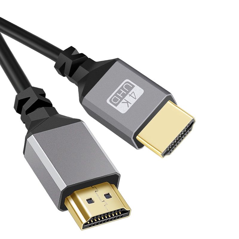 0.5-2.4m 4K / 60Hz HDMI to HDMI Flexible Spring Cord Extension Cable HDMI Male to Male HDTV Video Cord - UNIQKART