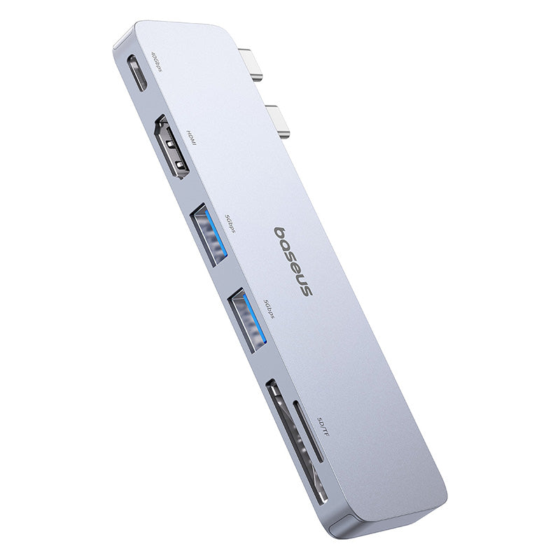 BASEUS UltraJoy Series Type-C to Thunderbolt 3 / 4+HD4K@30Hz+2XUSB3.0+SD3.0+TF3.0 USB Hub Docking Station