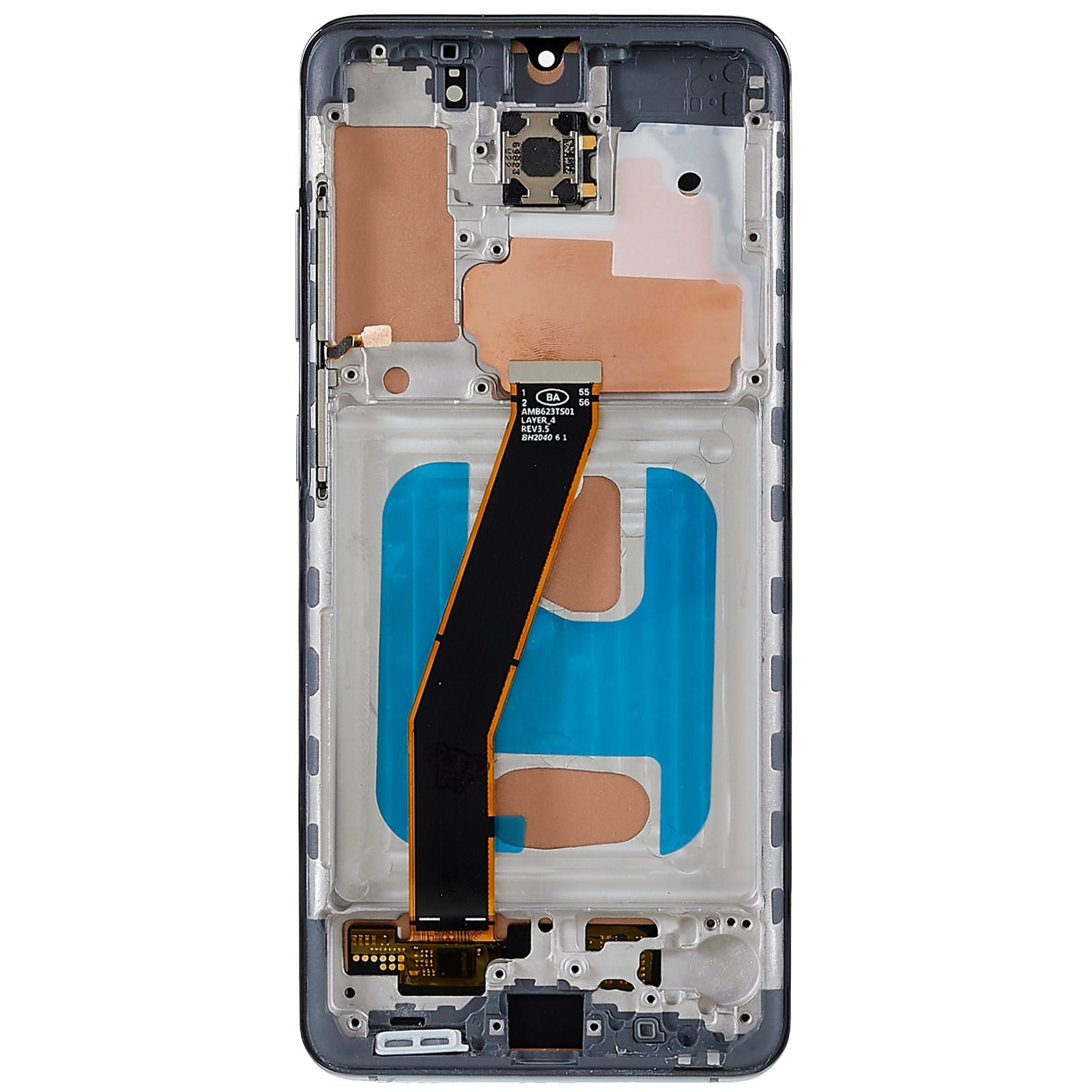 For Samsung Galaxy S20 4G G980F/S20 5G G981B Grade C LCD Screen and Digitizer Assembly + Frame Replacement Part (TFT Technology) (without Logo) - Grey