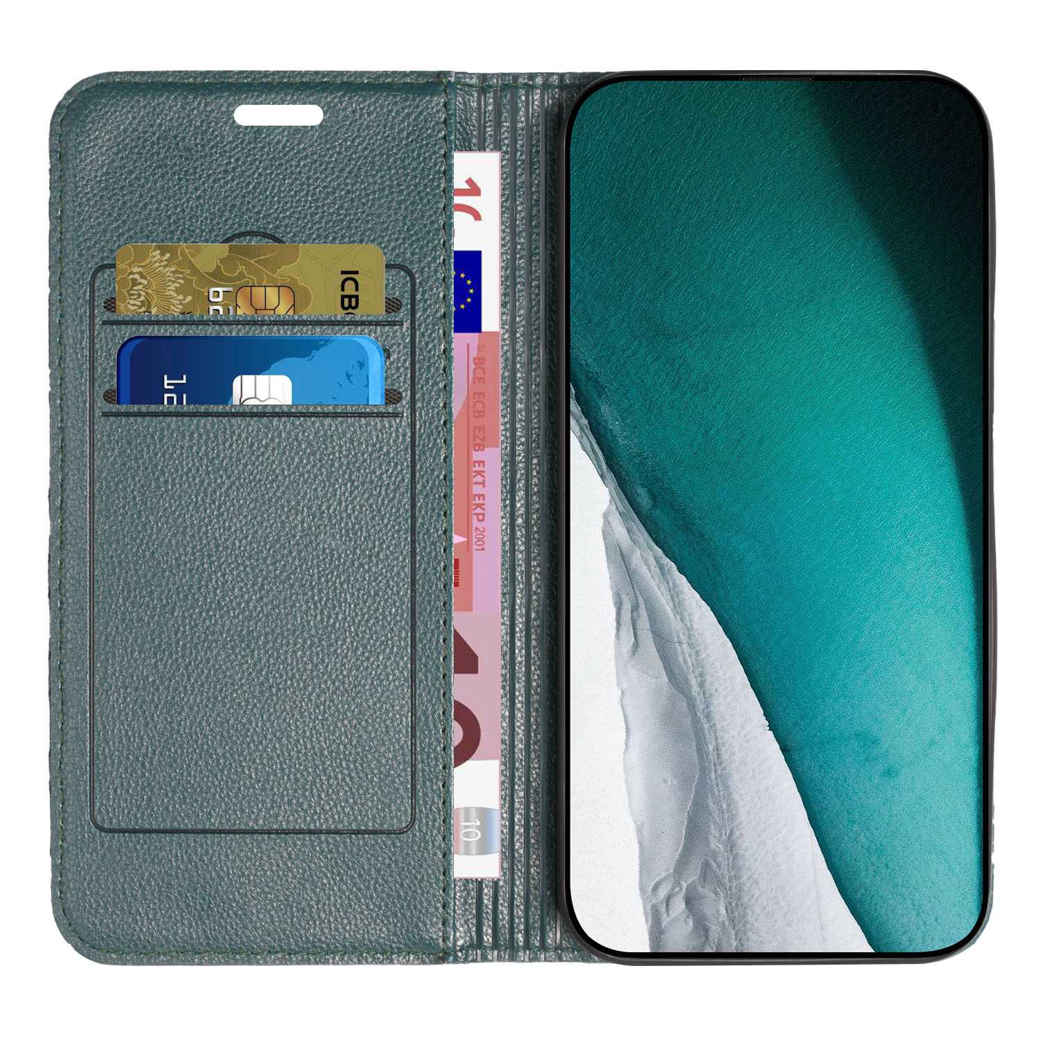 For Samsung Galaxy S20 FE 4G / FE 5G / S20 Lite / S20 FE 2022 Rhombus Embossing Litchi Texture RFID Blocking Phone Case PU Leather Stand Wallet Cover - Green