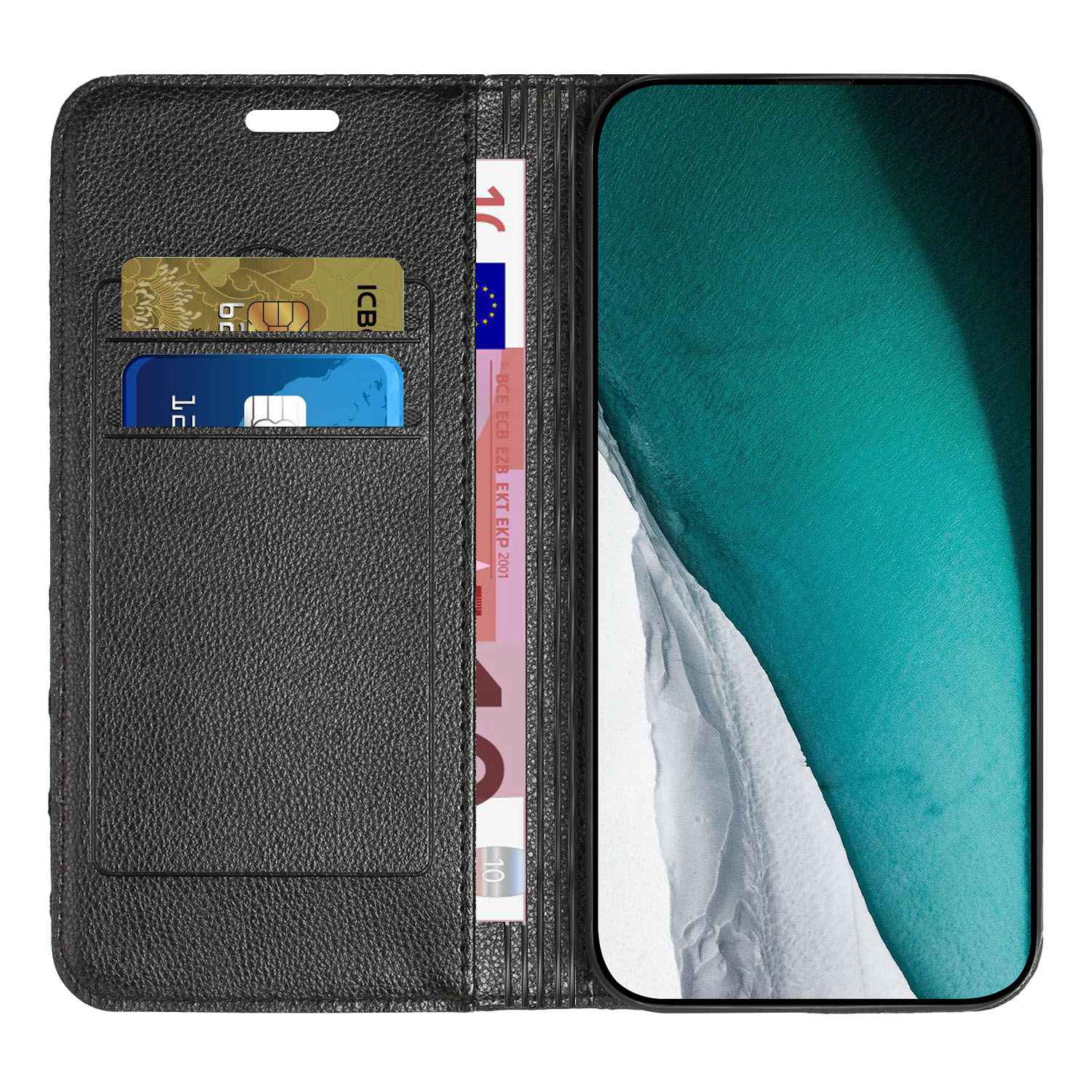 For Samsung Galaxy S20 FE 4G / FE 5G / S20 Lite / S20 FE 2022 Rhombus Embossing Litchi Texture RFID Blocking Phone Case PU Leather Stand Wallet Cover - Black