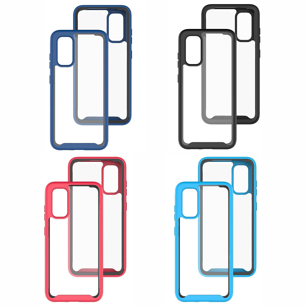 For Samsung Galaxy S20 4G / 5G Acrylic + PC + TPU Hybrid Phone Cover Anti-drop Protective Back Case - Baby Blue