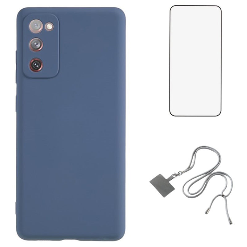 WANLONFENG RB1 Series For Samsung Galaxy S20 FE / S20 FE 5G / S20 FE 2022 / S20 Lite Cases TPU Phone Cover - Lavender Grey