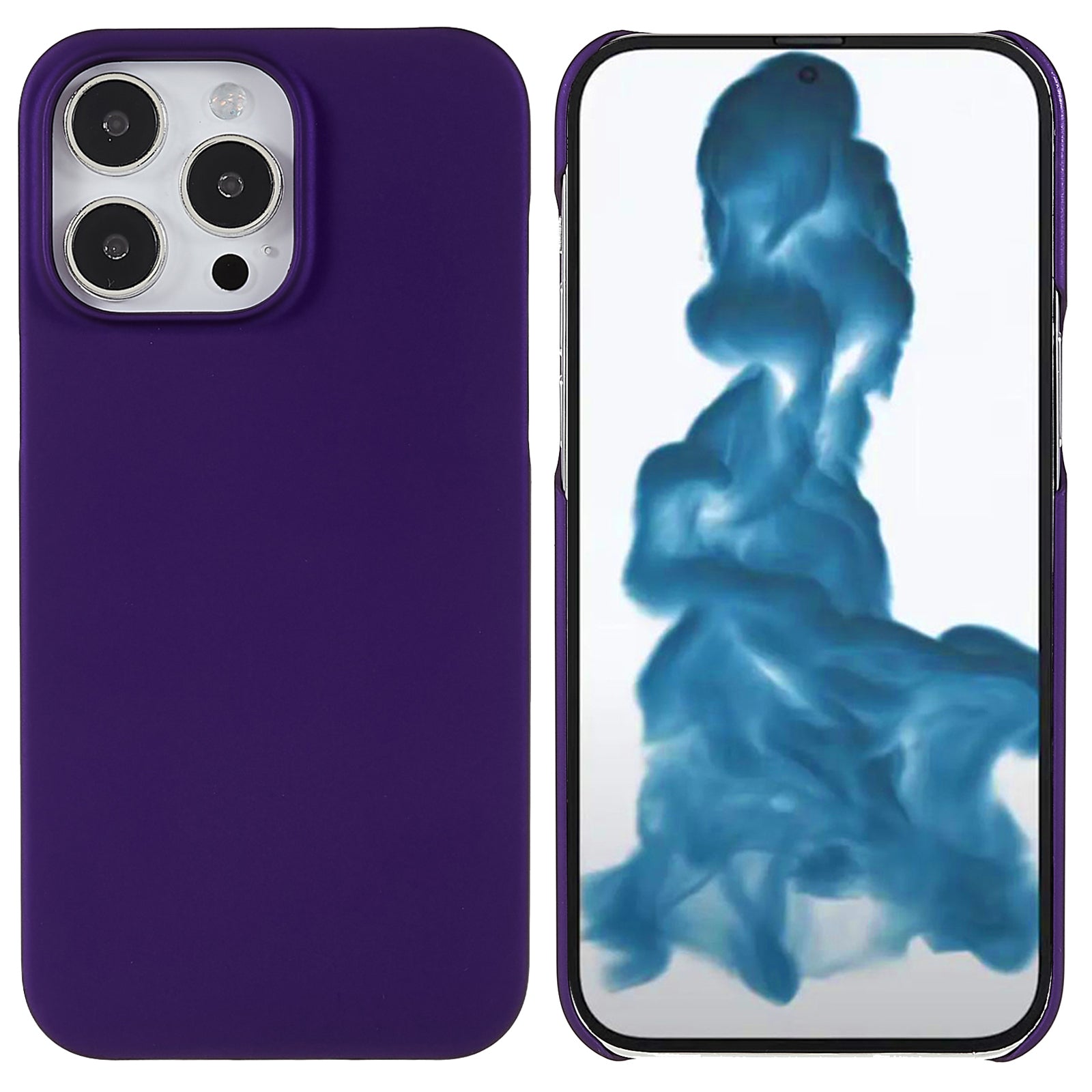 For iPhone 16 Pro Max Case PC Matte Skin-Touch Antifinger-Print Phone Back Cover - Purple