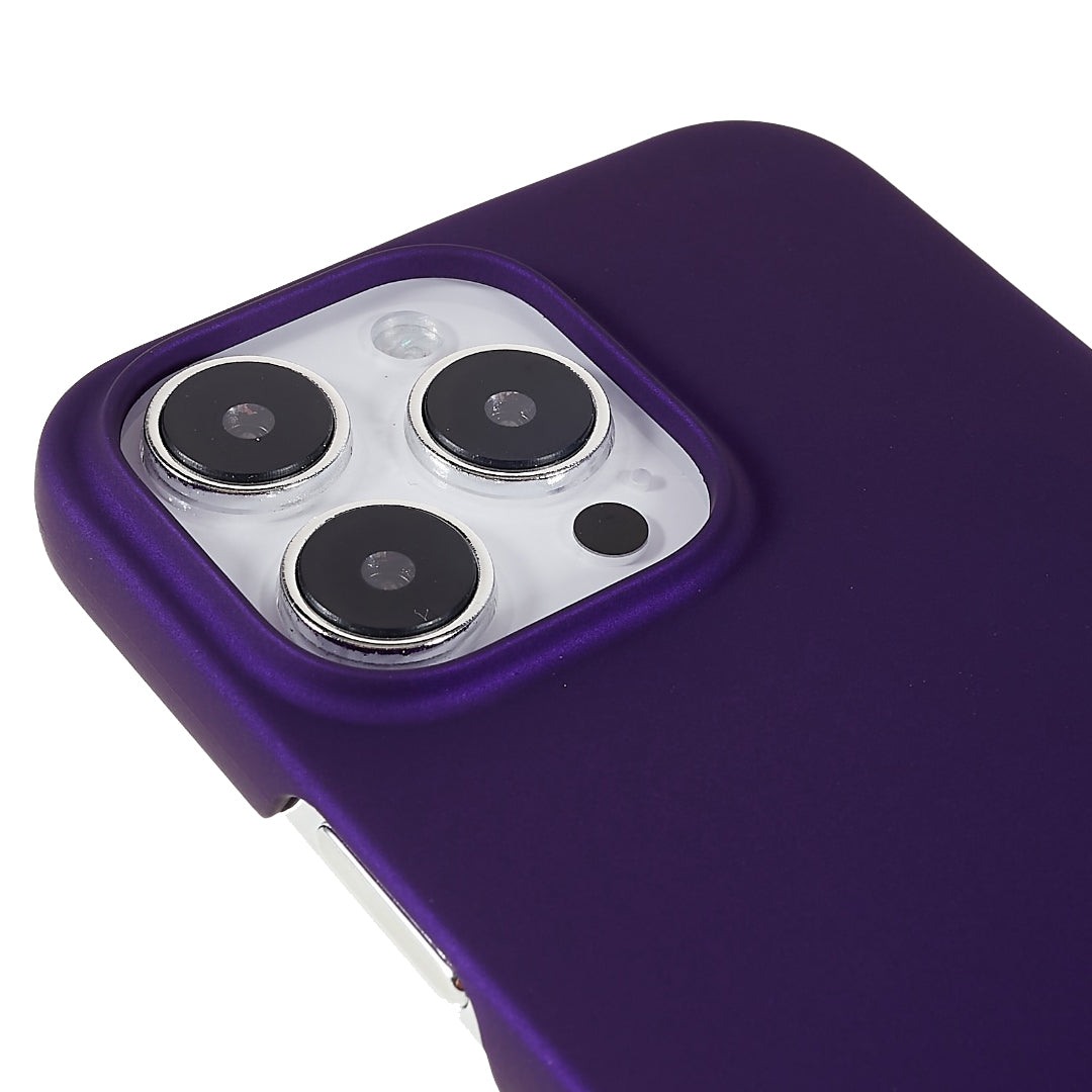 For iPhone 16 Pro Max Case PC Matte Skin-Touch Antifinger-Print Phone Back Cover - Purple