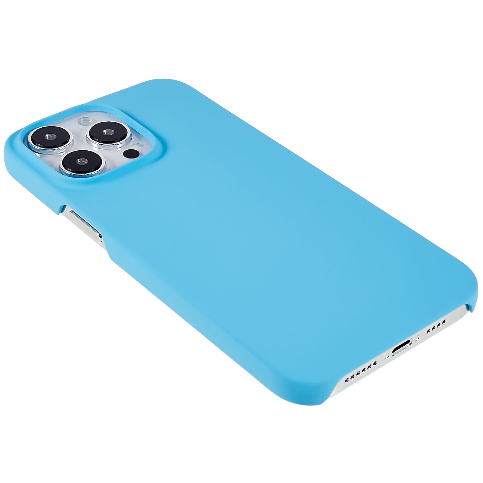 For iPhone 16 Pro Max Case PC Matte Skin-Touch Antifinger-Print Phone Back Cover - Sky Blue