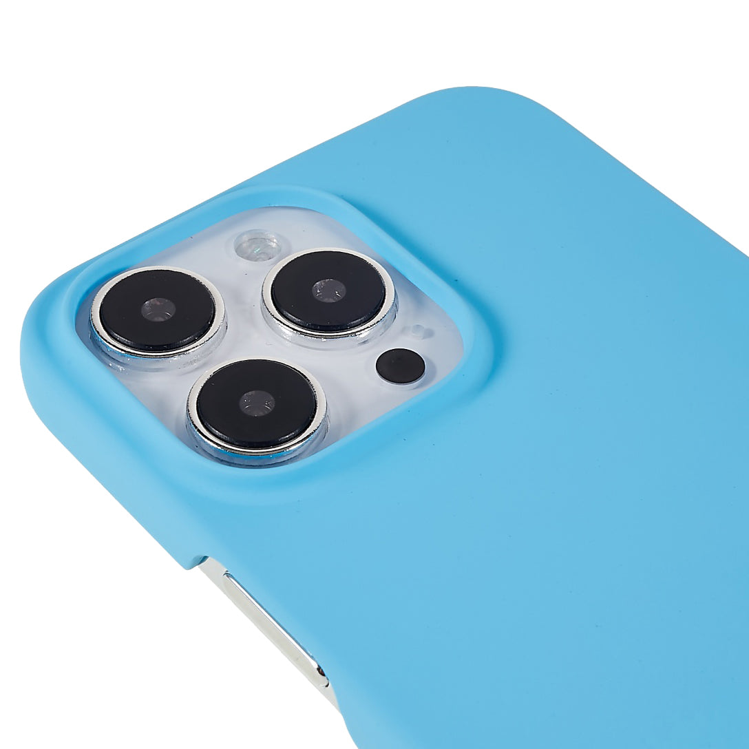 For iPhone 16 Pro Max Case PC Matte Skin-Touch Antifinger-Print Phone Back Cover - Sky Blue