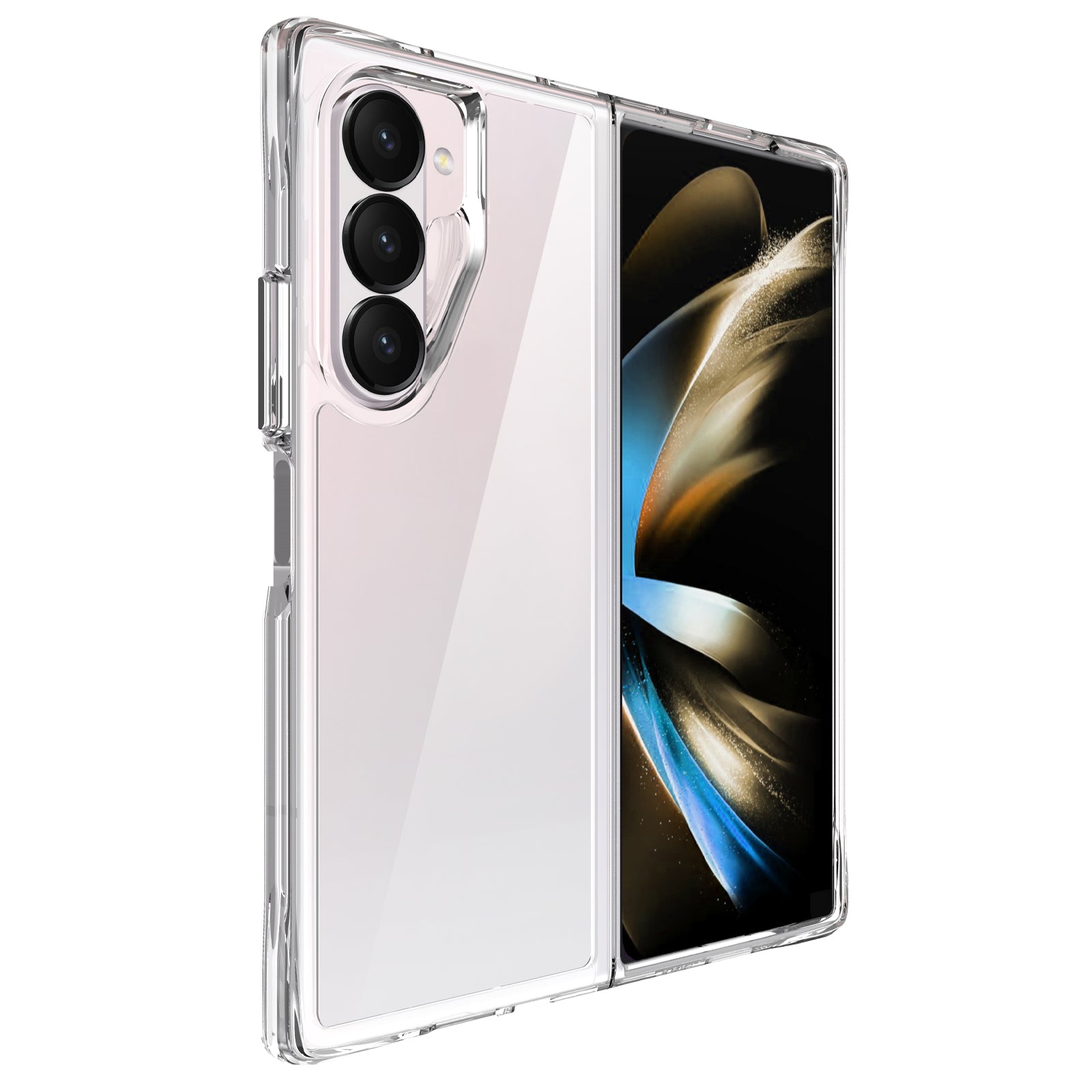 For Samsung Galaxy Z Fold6 5G Case PC + TPU Anti-Drop Clear Phone Cover