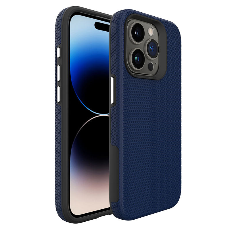 For iPhone 16 Pro Max Case Compatible with MagSafe Protective TPU+PC Phone Cover - Navy Blue