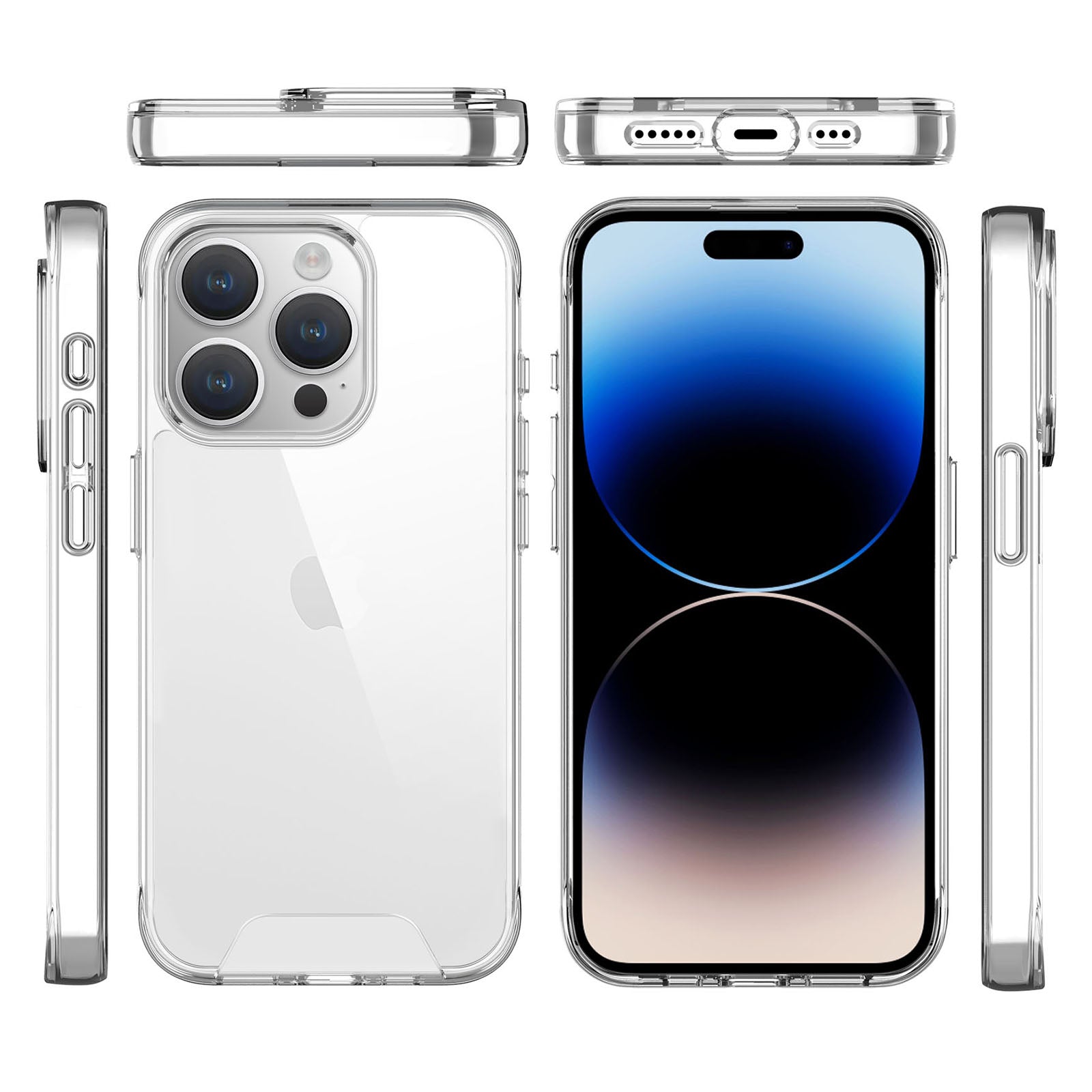 Space Series For Apple iPhone 16 Pro Max Case TPU+PC Anti-Scratch Clear Cover