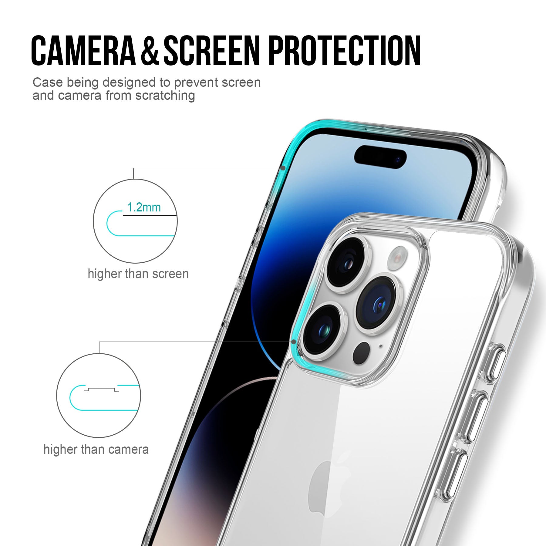 Space Series For Apple iPhone 16 Pro Max Case TPU+PC Anti-Scratch Clear Cover