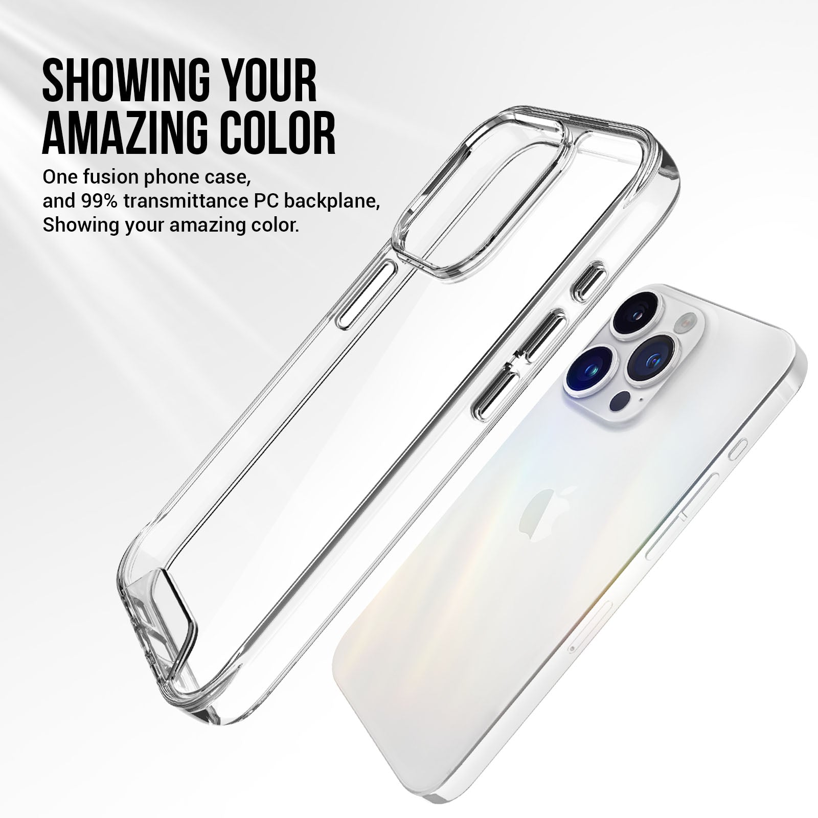 Space Series For Apple iPhone 16 Pro Max Case TPU+PC Anti-Scratch Clear Cover