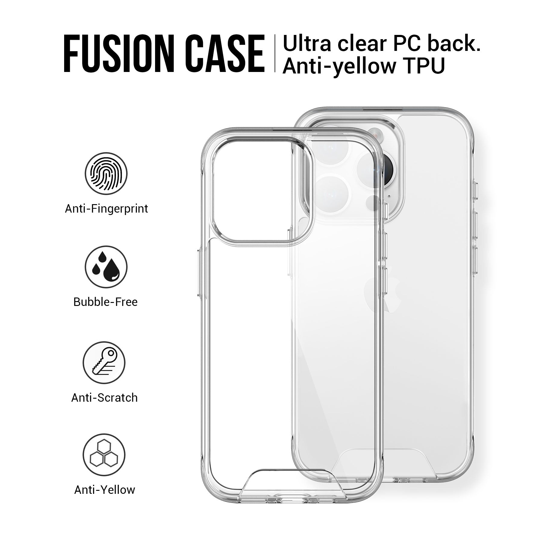 Space Series For Apple iPhone 16 Pro Max Case TPU+PC Anti-Scratch Clear Cover