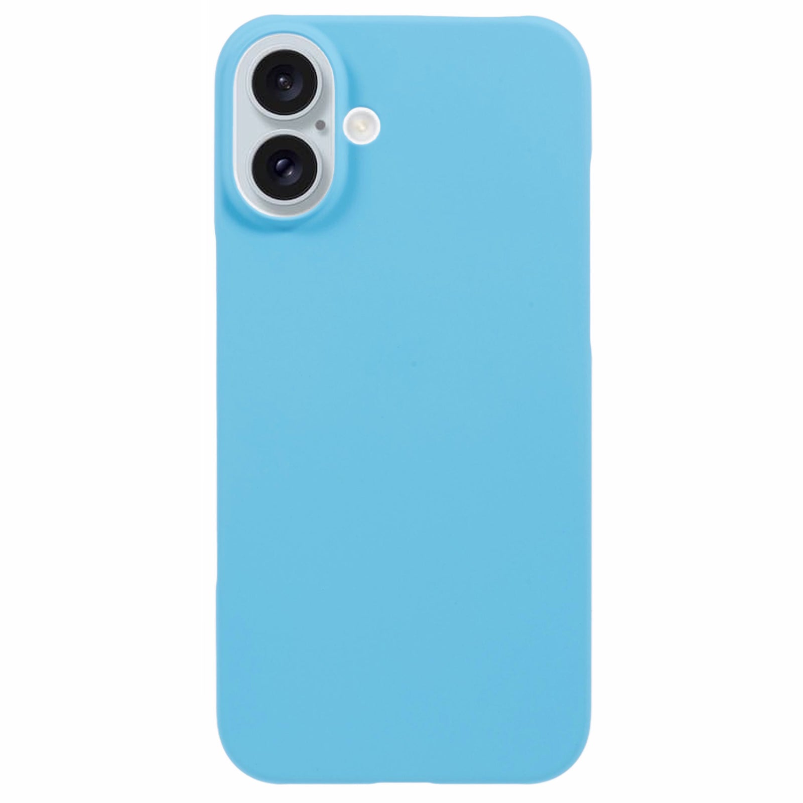 For iPhone 16 Plus Case Skin-Touch Feeling Matte Anti-scratch Hard PC Phone Cover - Sky Blue