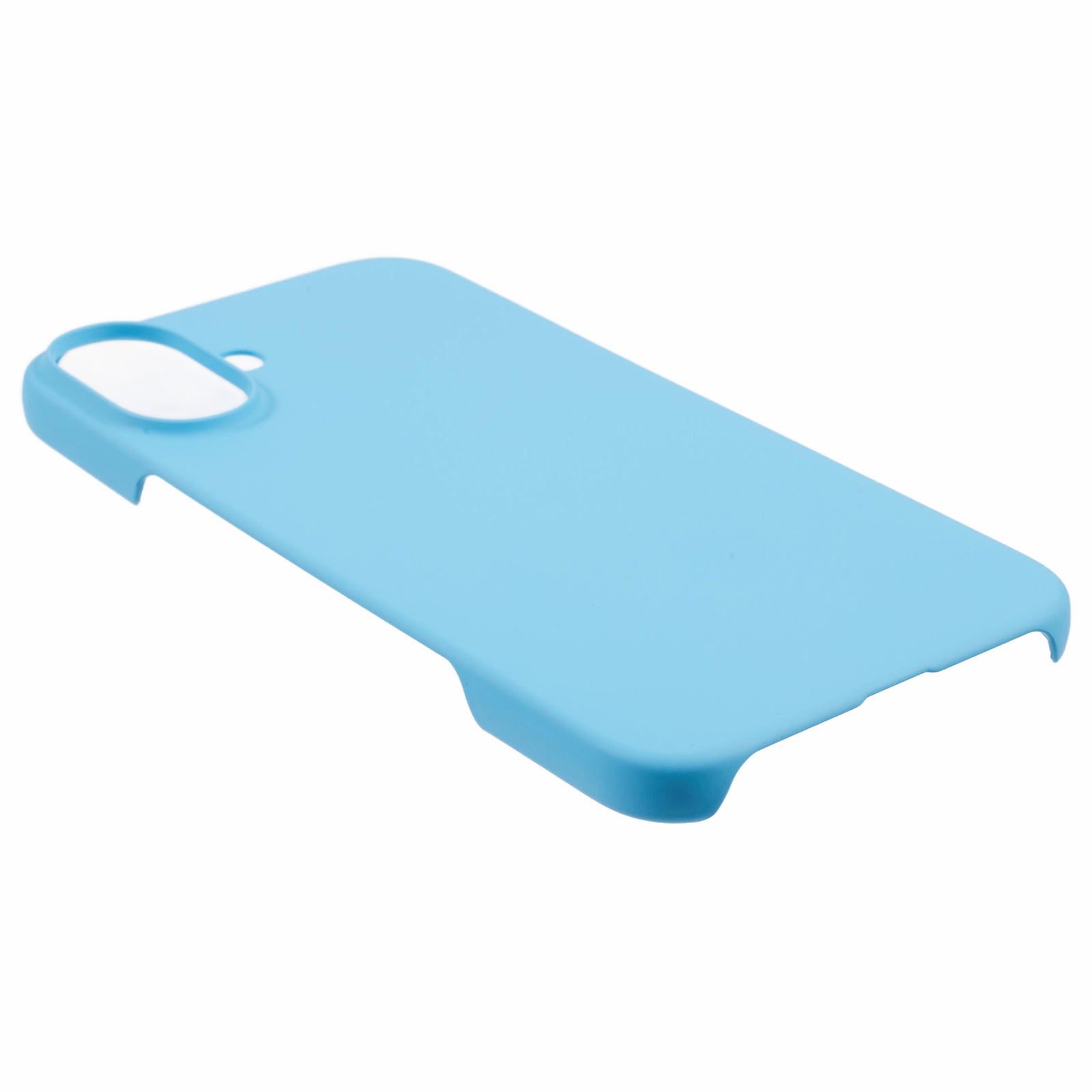 For iPhone 16 Plus Case Skin-Touch Feeling Matte Anti-scratch Hard PC Phone Cover - Sky Blue