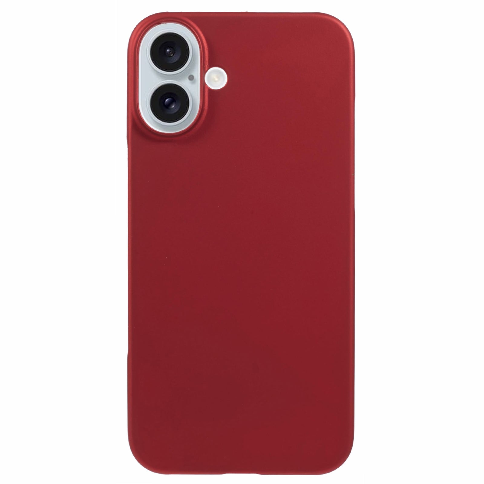 For iPhone 16 Plus Case Skin-Touch Feeling Matte Anti-scratch Hard PC Phone Cover - Red