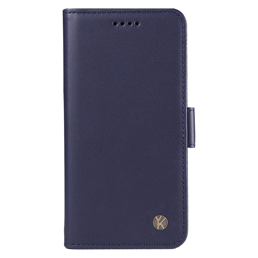 YIKATU YK-003 For iPhone 16 Pro Case Wallet Card Slots PU Leather Phone Cover - Sapphire