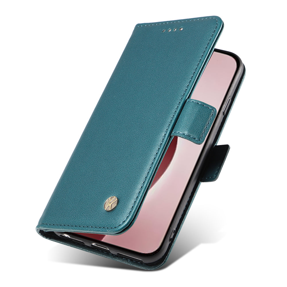 YIKATU YK-003 For iPhone 16 Pro Case Wallet Card Slots PU Leather Phone Cover - Green