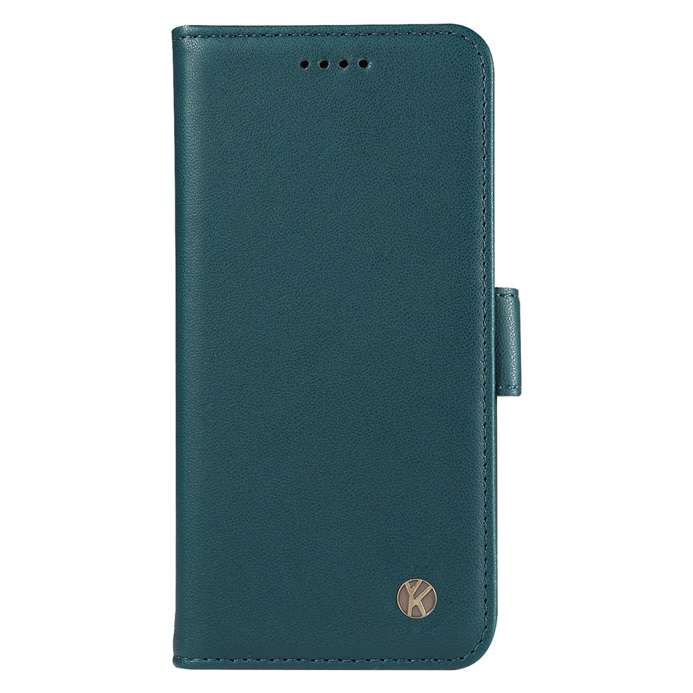 YIKATU YK-003 For iPhone 16 Pro Case Wallet Card Slots PU Leather Phone Cover - Green