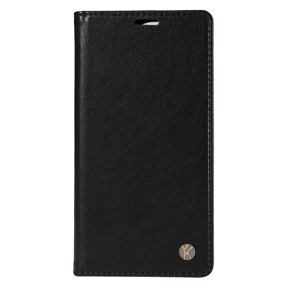 YIKATU YK-006 For iPhone 16 Pro Max Wallet Case Magnetic Closure Leather Phone Cover - Black