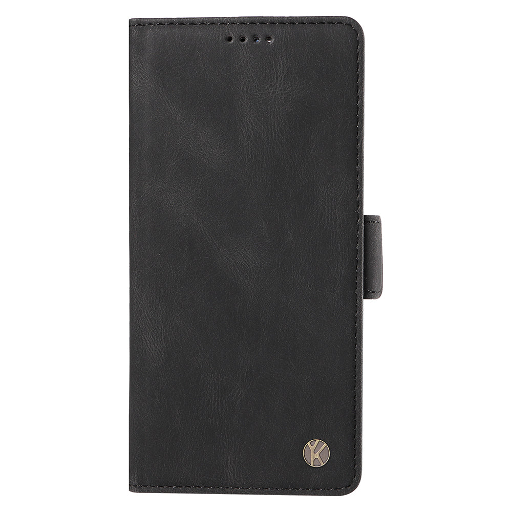 YIKATU YK-005 For iPhone 16 Plus Case Wallet Leather Phone Cover - Black