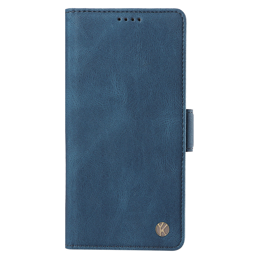 YIKATU YK-005 For iPhone 16 Plus Case Wallet Leather Phone Cover - Blue