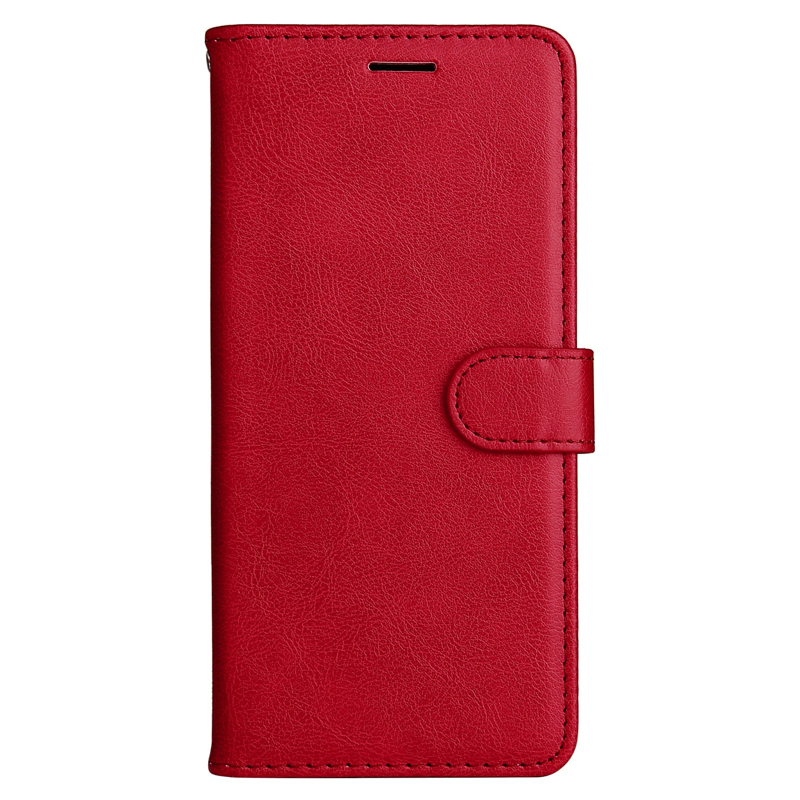 KT Leather Series-2 for iPhone 16 Case Card Slots Wallet Phone Leather Cover - Red