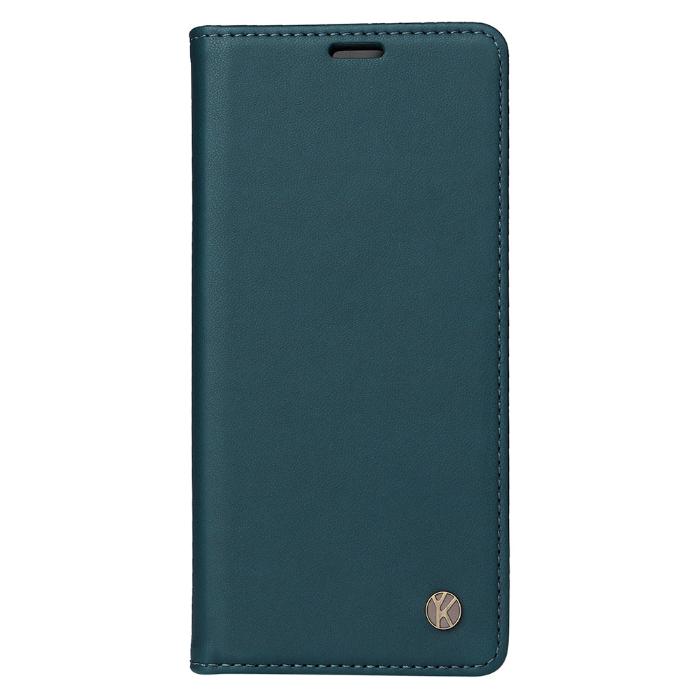 YIKATU YK-001 For iPhone 16 Case PU Leather Stand Wallet Protective Phone Cover - Green