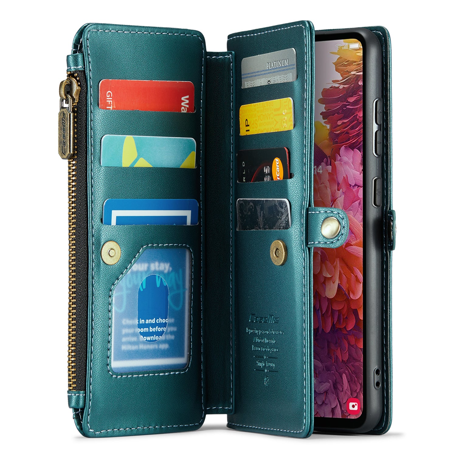 CASEME C36 Series For Samsung Galaxy S20 FE / S20 FE 5G / S20 FE 2022 / S20 Lite Leather Phone Case - Green