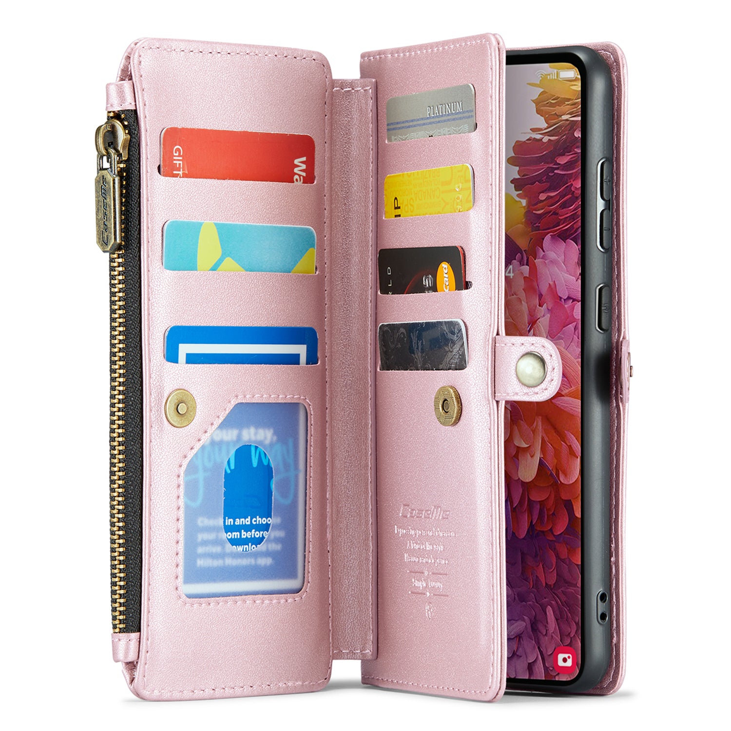 CASEME C36 Series For Samsung Galaxy S20 FE / S20 FE 5G / S20 FE 2022 / S20 Lite Leather Phone Case - Pink