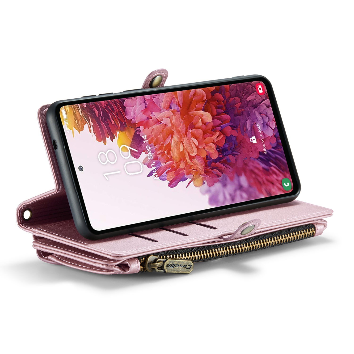 CASEME C36 Series For Samsung Galaxy S20 FE / S20 FE 5G / S20 FE 2022 / S20 Lite Leather Phone Case - Pink