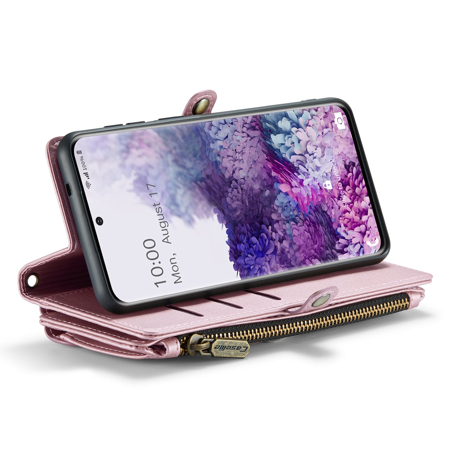 CASEME C36 Series For Samsung Galaxy S20 Plus 5G / 4G Case Crossbody Phone Bag Leather Cover - Pink