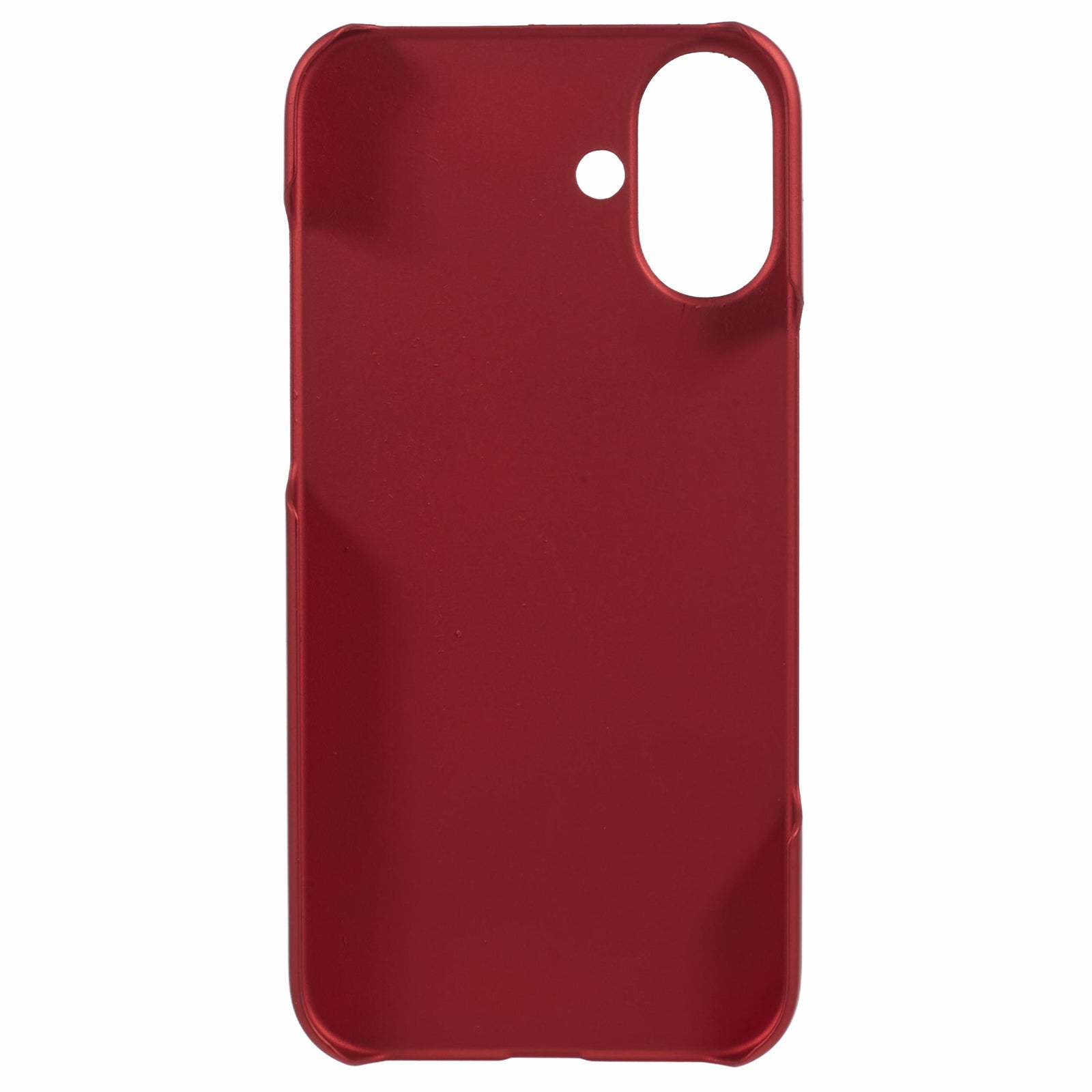 For iPhone 16 Shockproof Hard PC Phone Case Rubberized Phone Cover - Red