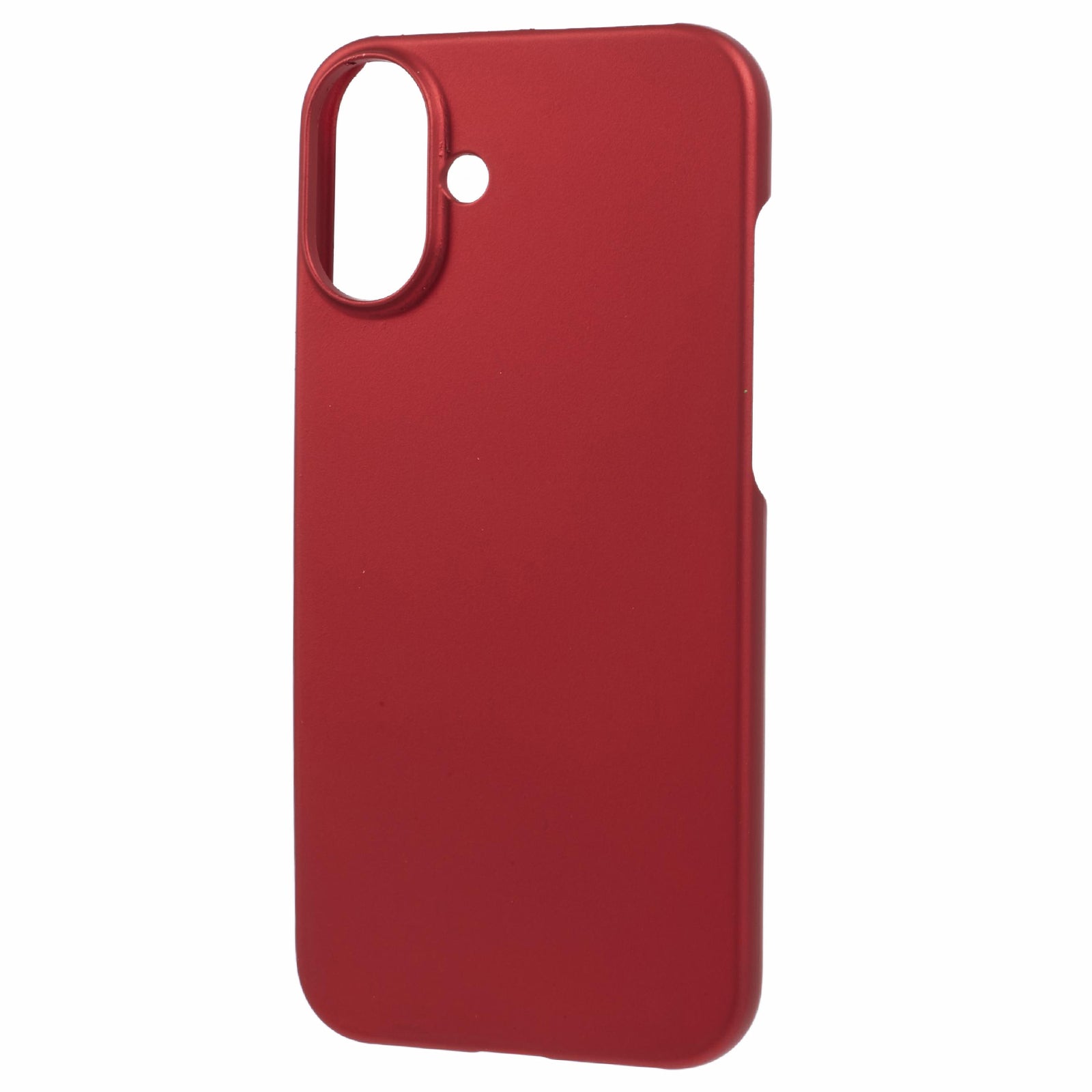 For iPhone 16 Shockproof Hard PC Phone Case Rubberized Phone Cover - Red