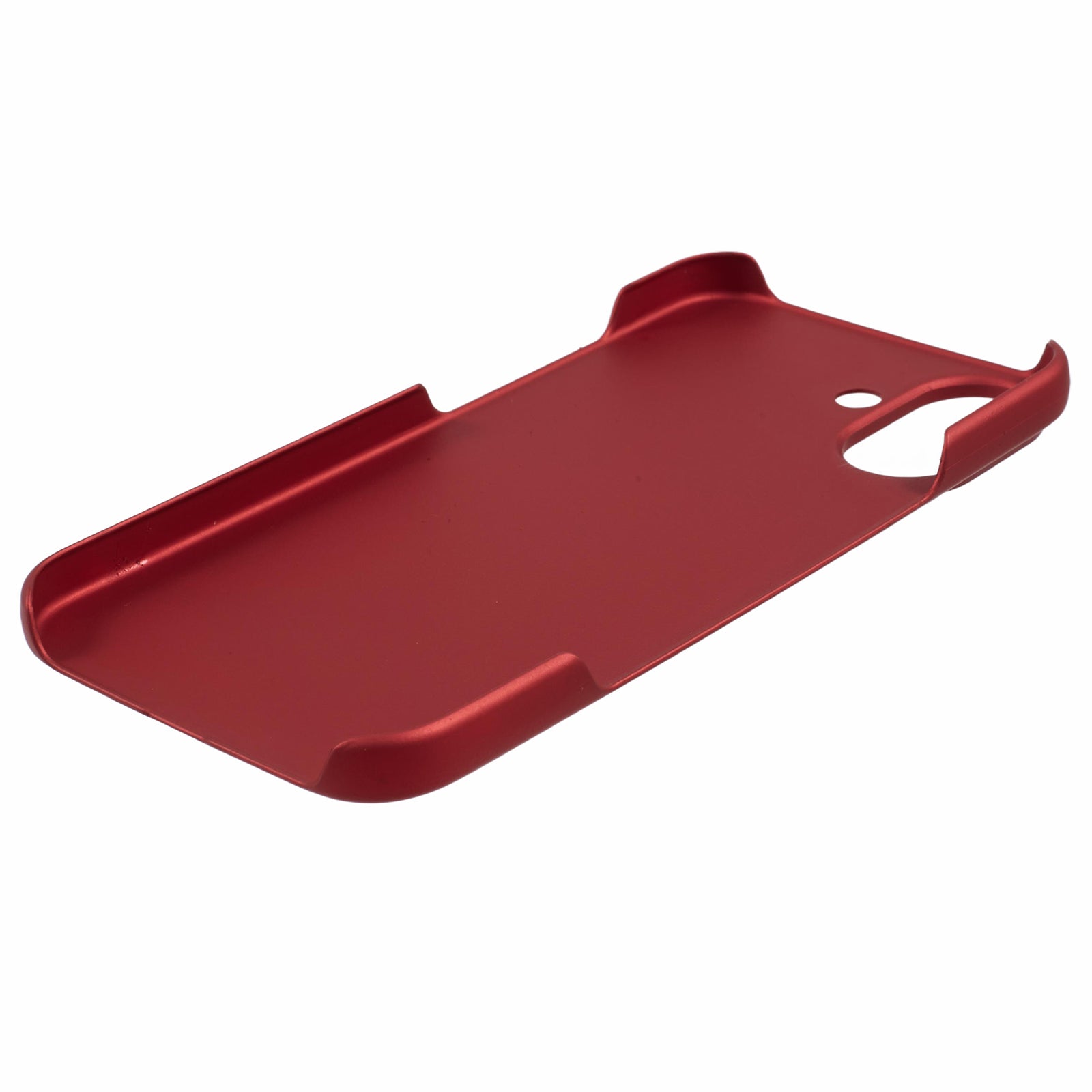 For iPhone 16 Shockproof Hard PC Phone Case Rubberized Phone Cover - Red