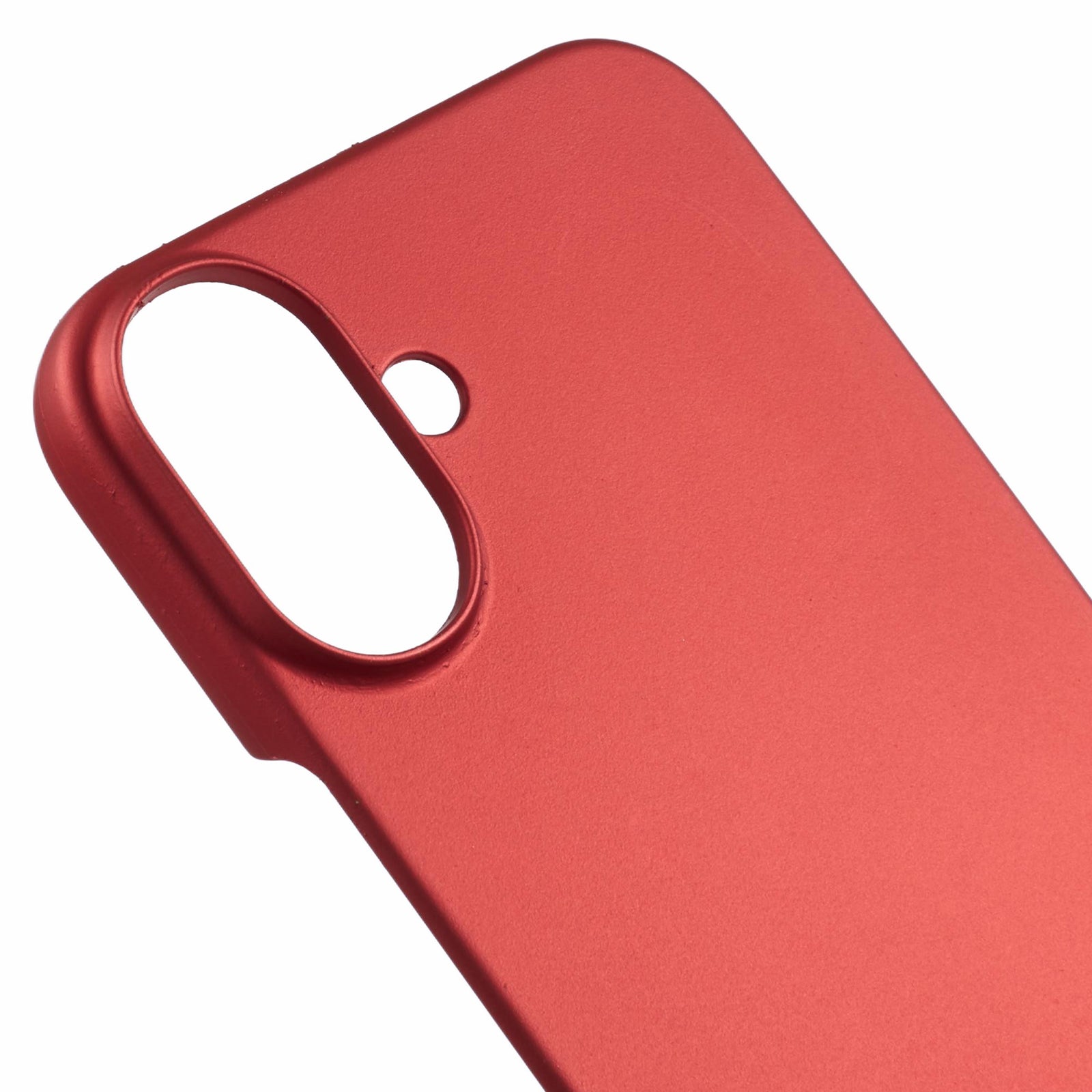 For iPhone 16 Shockproof Hard PC Phone Case Rubberized Phone Cover - Red