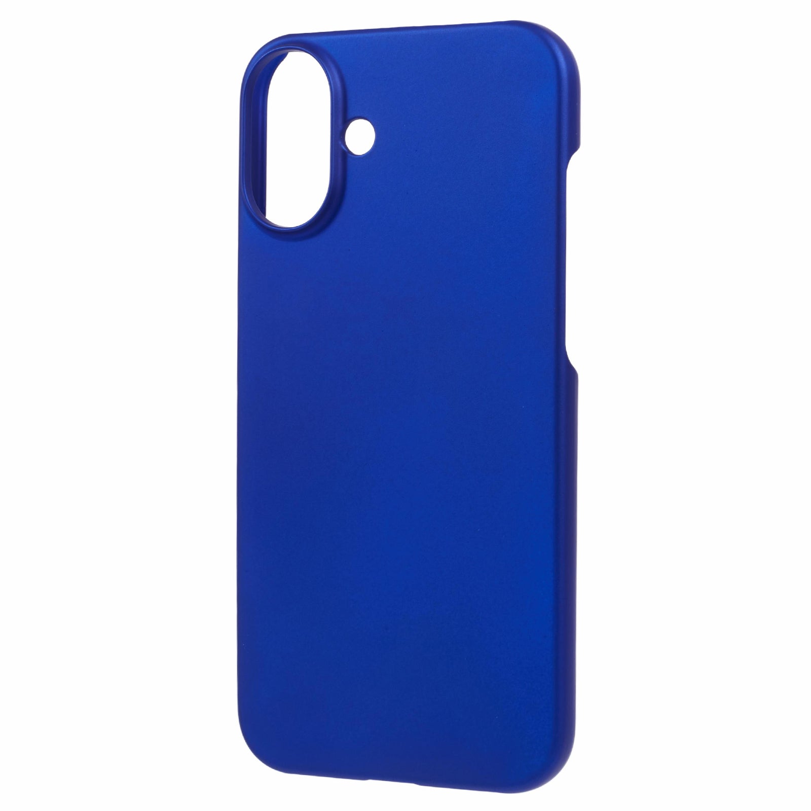 For iPhone 16 Shockproof Hard PC Phone Case Rubberized Phone Cover - Dark Blue