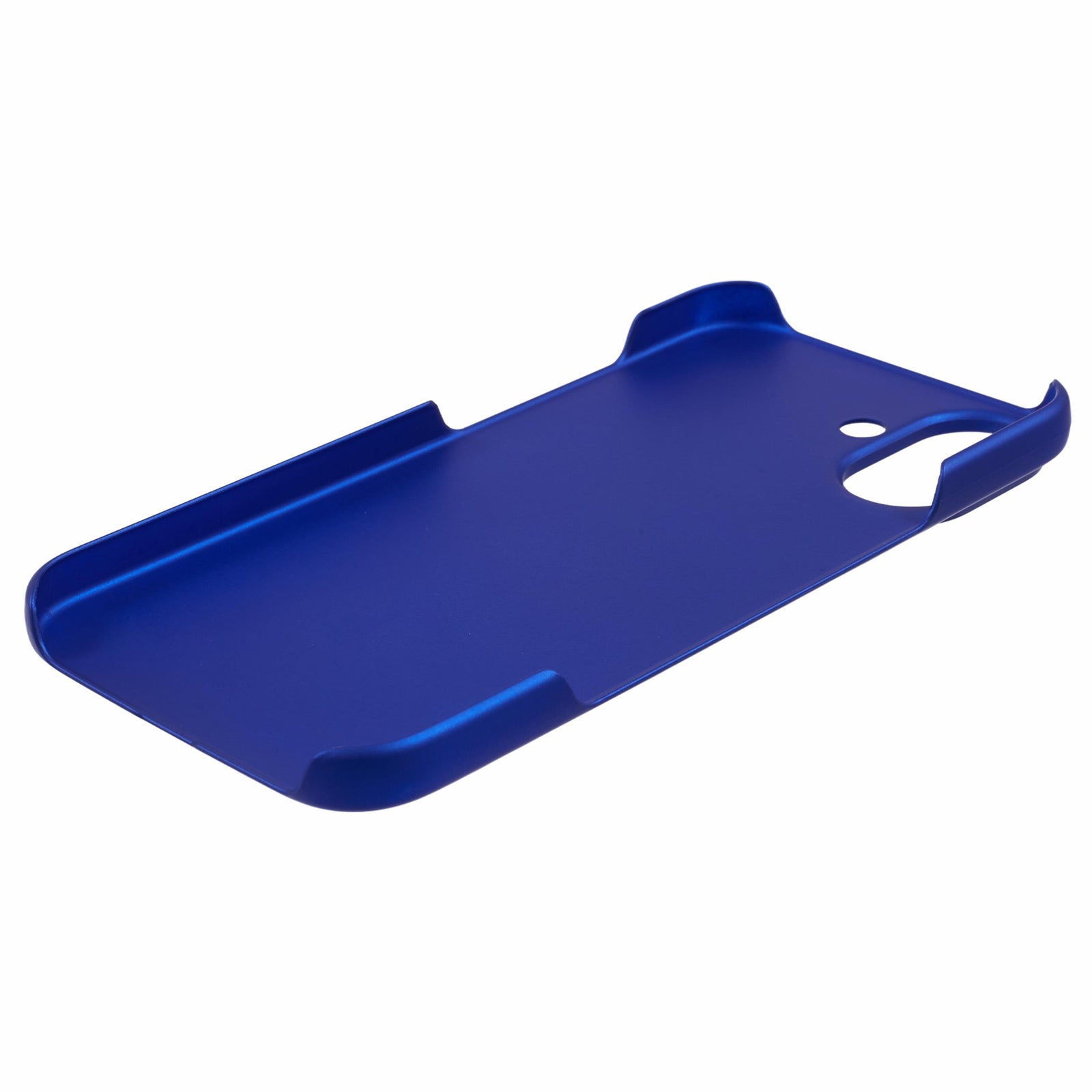 For iPhone 16 Shockproof Hard PC Phone Case Rubberized Phone Cover - Dark Blue