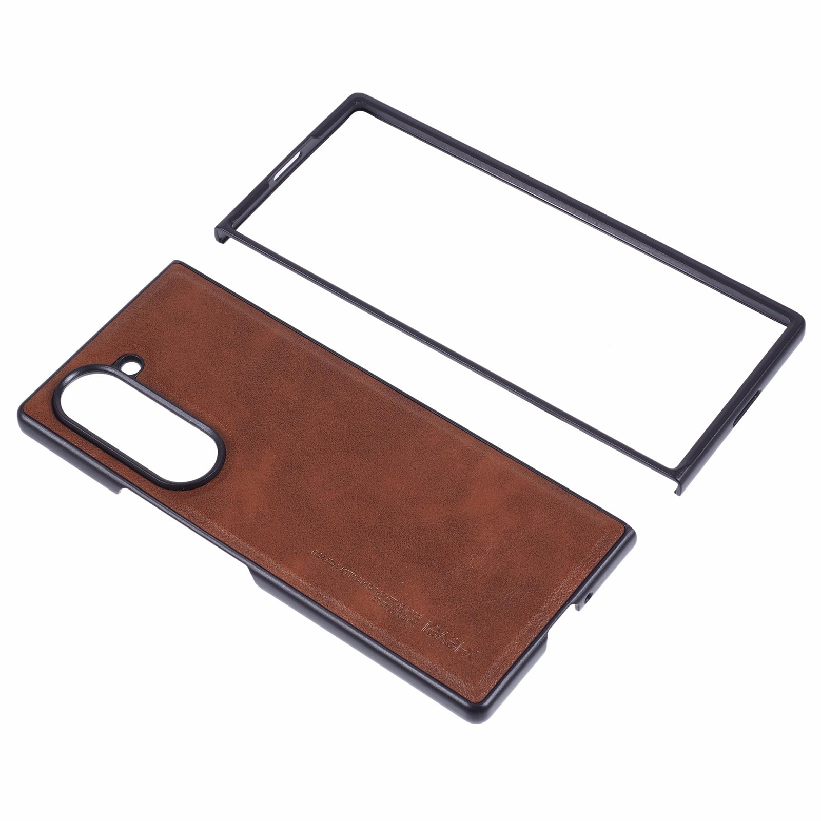 X-LEVEL Bojue-3 Series For Samsung Galaxy Z Fold6 5G Case Leather+TPU+PC Phone Cover - Brown