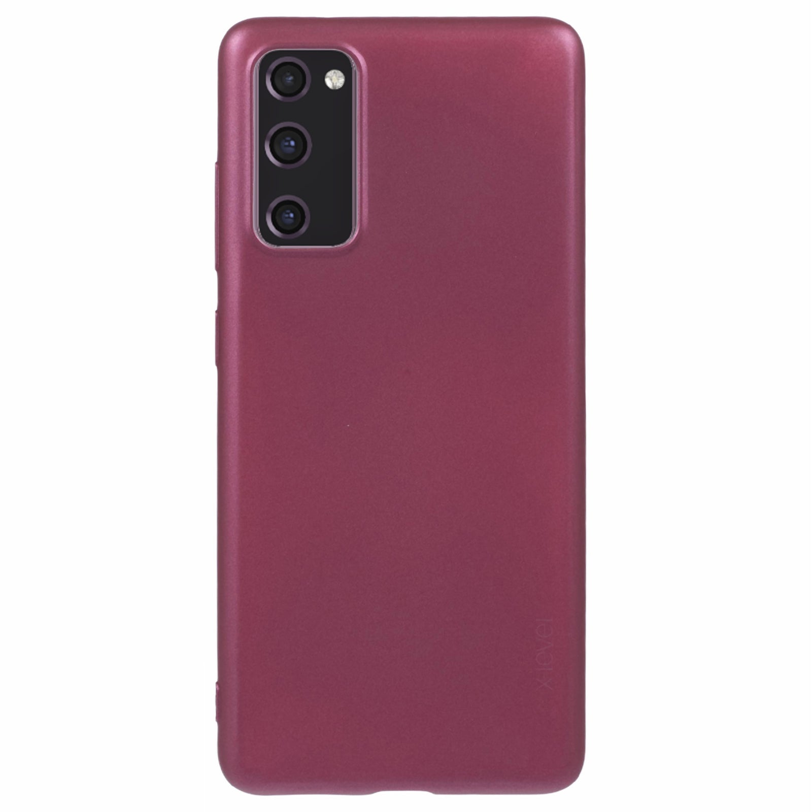 X-LEVEL Guardian Series For Samsung Galaxy S20 FE 5G / S20 FE / S20 FE 2022 / S20 Lite Cases Matte TPU Phone Cover - Wine Red