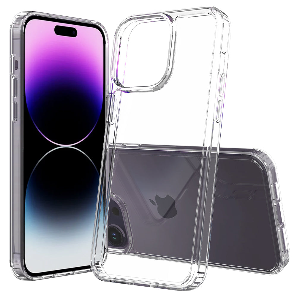 For iPhone 16 Pro Max Clear Case Shockproof Acrylic + TPU Phone Cover