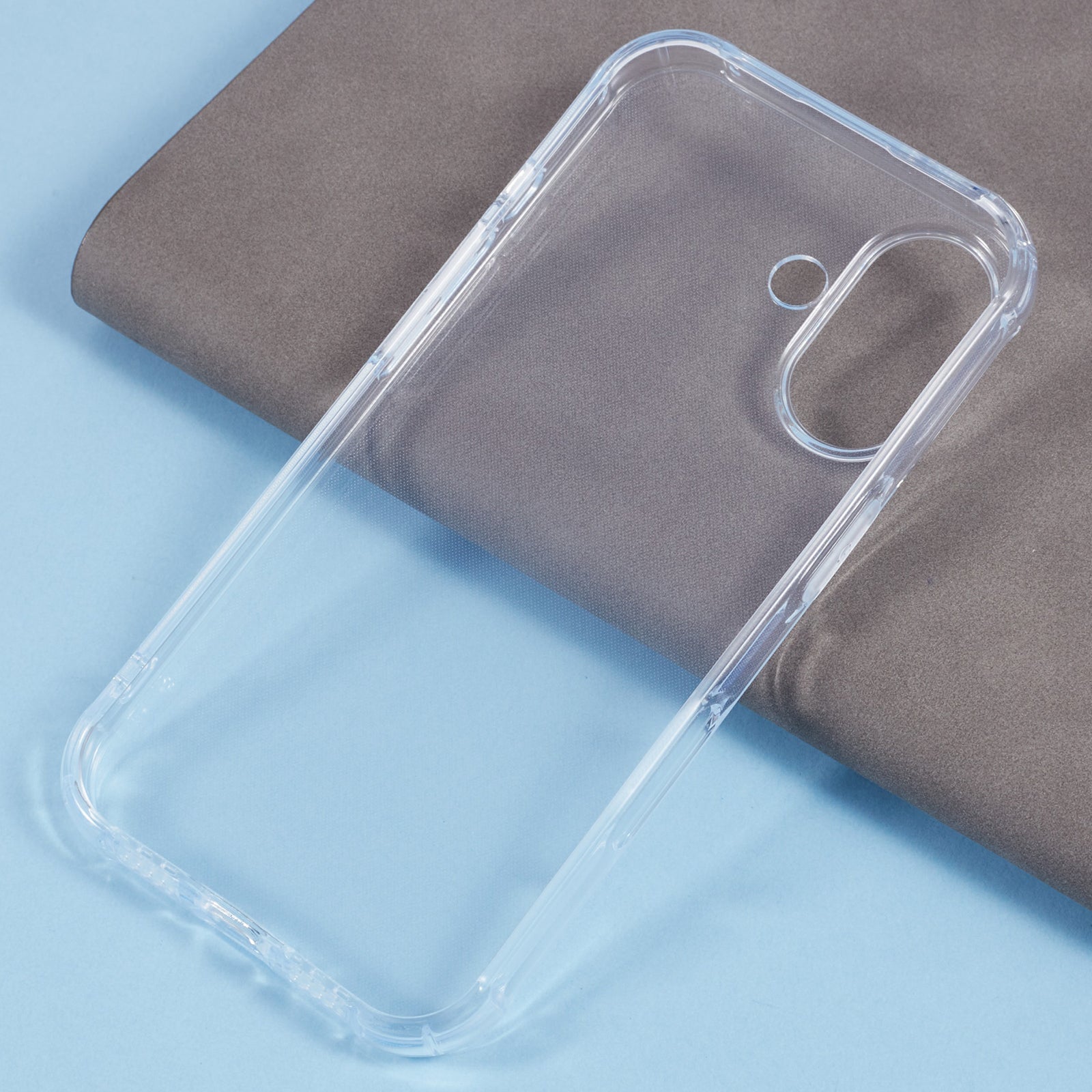 For iPhone 16 Wholesale Phone Cases Clear TPU Drop-Proof Phone Cover (Big Rear Lens Cutout)